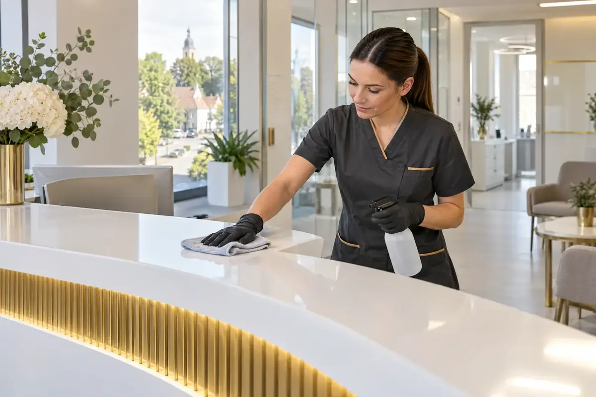 Reinigung von Büro und Praxis